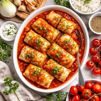 Polish Stuffed Cabbage Rolls Golabki Golumkies Golumpkis