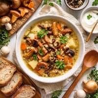 Polish Wild Mushroom Soup