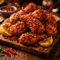 Pollo Diablo Garlicky Spicy Deep Fried Chicken