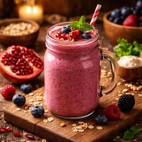 Pomegranate Berry Protein Smoothie