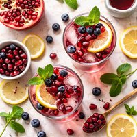 Pomegranate Blueberry Sparkler