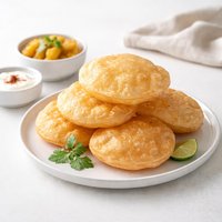 Pooris Fried Indian Bread