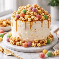 Popcorn Gumdrop Cake
