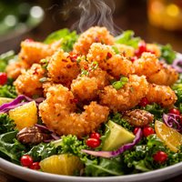 Popcorn Shrimp Winter Salad