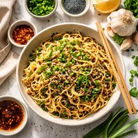Poppy Seed and Green Onion Noodles