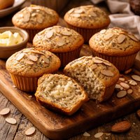 Poppy Seed Muffins with a Hint of Almond
