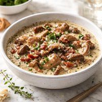 Porcini and Bacon Sauce