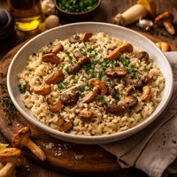 Porcini and Chanterelle Risotto