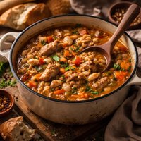 Pork and Bean Soup Pot