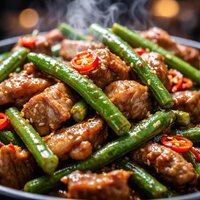 Pork and Green Bean Stir Fry