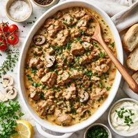 Pork and Mushroom Casserole