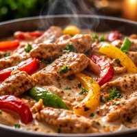 Pork and Pepper Stroganoff