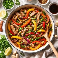 Pork and Peppers Stir Fry