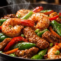 Pork and Prawn Stir Fry