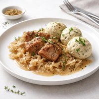 Pork and Sauerkraut with Dumplings