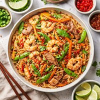 Pork and Shrimp Singapore Noodles