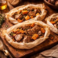 Pork and Sweet Potatoes Packets