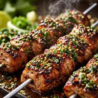 Pork Chimichurri Kebabs