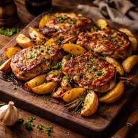 Pork Chop and Potato Bake
