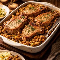 Pork Chop and Stuffing Casserole