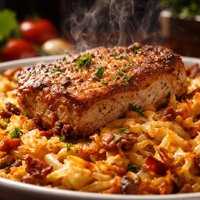 Pork Chop Hash Browns Bake