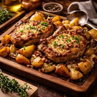 Pork Chop or Chicken N Potato Bake