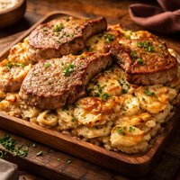 Pork Chop Scalloped Potatoes