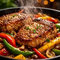 Pork Chops and Peppers