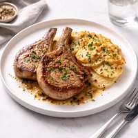 Pork Chops and Scalloped Potatoes
