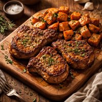 Pork Chops and Sweet Potatoes