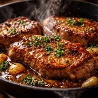 Pork Chops Braised in Beer