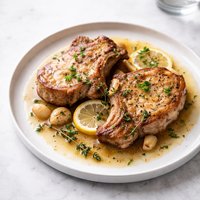 Pork Chops Braised in White Wine