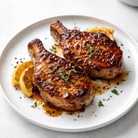Pork Chops in a Honey Balsamic Glaze