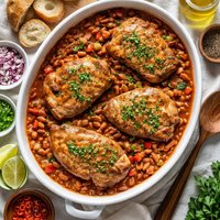 Pork Chops in Baked Beans