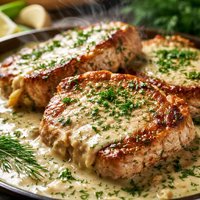 Pork Chops in Dill Sauce