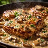 Pork Chops in Mushroom Gravy