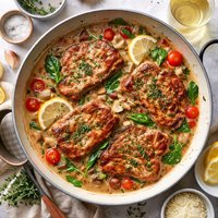 Pork Chops in White Wine Sauce