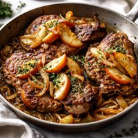 Pork Chops with Apple and Onion