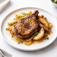 Pork Chops with Apples and Onion