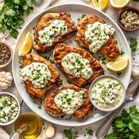 Pork Chops with Blue Cheese Sauce