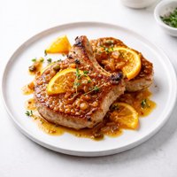 Pork Chops with Caramelized Orange Sauce