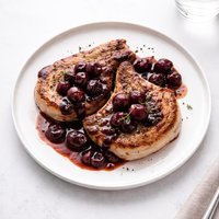 Pork Chops with Cherry Pan Sauce