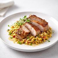 Pork Chops with Corn Dressing