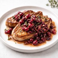 Pork Chops with Cranberry Thyme Sauce Crock Pot Recipe