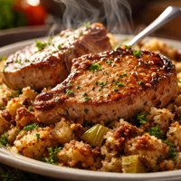 Pork Chops with Dressing