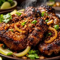 Pork Chops with Garlic and Onions Suon Uop Hanh Toi Nuong