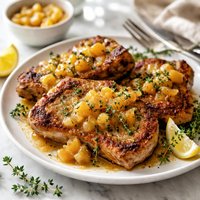Pork Chops with Golden Applesauce