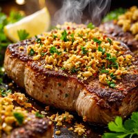 Pork Chops with Lemony Bread Crumbs