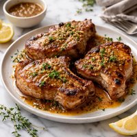 Pork Chops with Maple Mustard Sauce