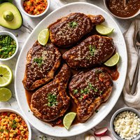 Pork Chops with Mole Sauce Ww